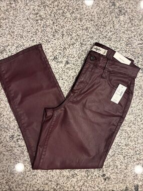 Maurices Edgely Women's Skinny Coated Jeans in Deep Wine